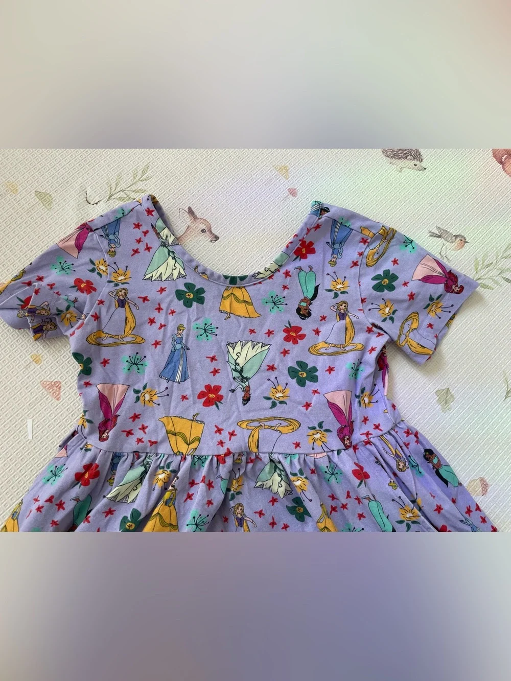Hanna Andersson Disney Princess Print Short Sleeve Dress